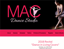 Tablet Screenshot of maryannandcodance.com